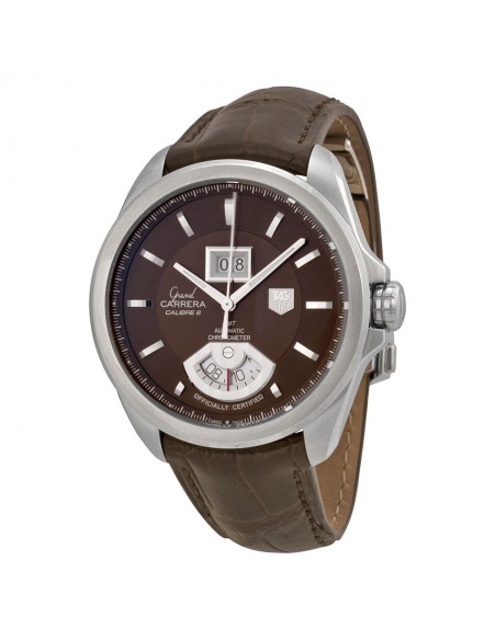 Tag heuer grand carrera hot sale calibre 8 leather strap