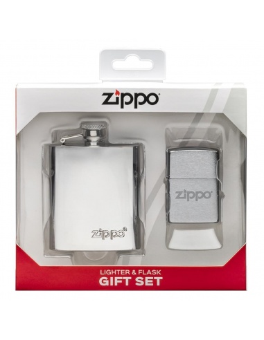 Ajándék szett Zippo öngyújtó + flaska 49098