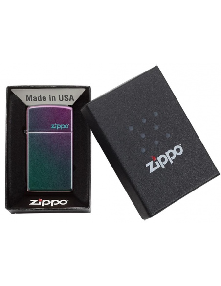 Zippo 49267ZL Slim Iridescent Zippo Logo öngyújtó