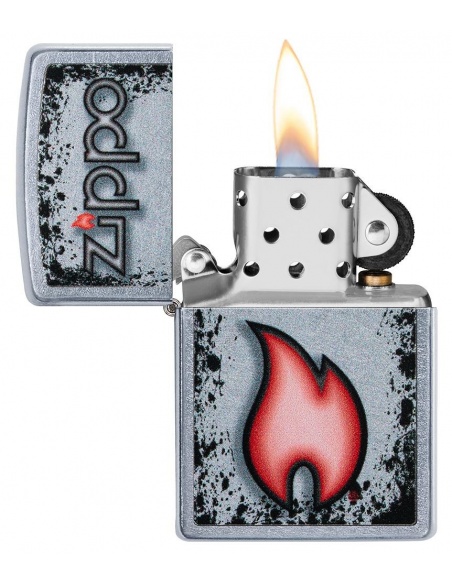 Zippo 49576 Logo and Eternal Flame öngyújtó