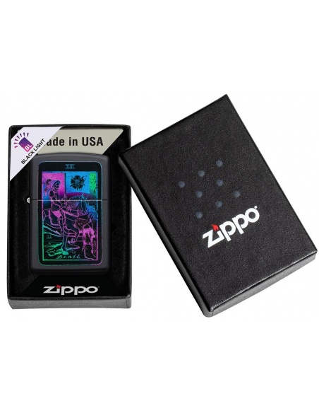 Zippo 49698 Black Light Tarot Card öngyújtó
