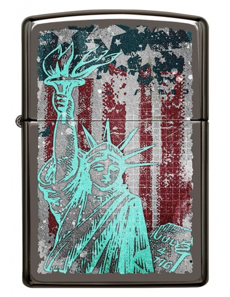 Zippo 49663 Statue of Liberty and Flag öngyújtó