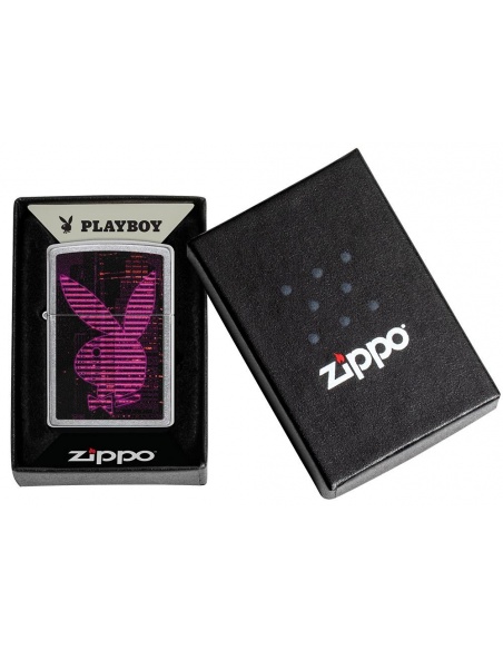 Zippo 49524 Playboy Black and Pink Stripes öngyújtó