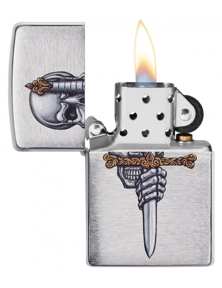 Zippo 49488 Skull and Dagger öngyújtó