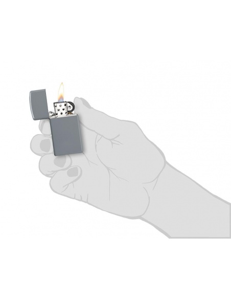 Zippo 49527 Slim Flat Grey öngyújtó