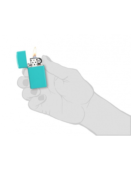 Zippo 49529 Slim Flat Turquoise öngyújtó