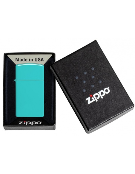 Zippo 49529 Slim Flat Turquoise öngyújtó