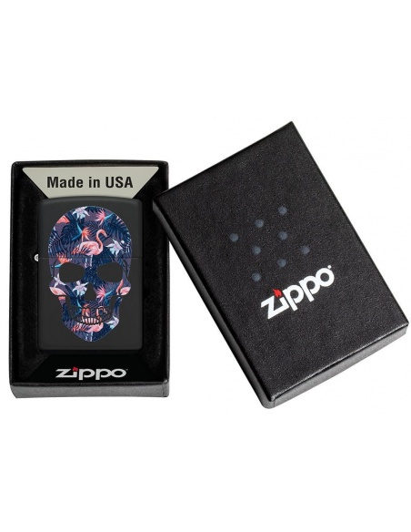 Zippo 49771 Flamingo Skull öngyújtó