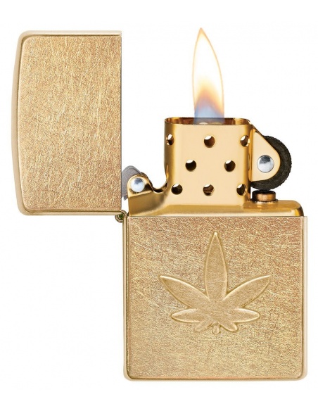 Zippo 49569 Stamped Marijuana Leaf öngyújtó