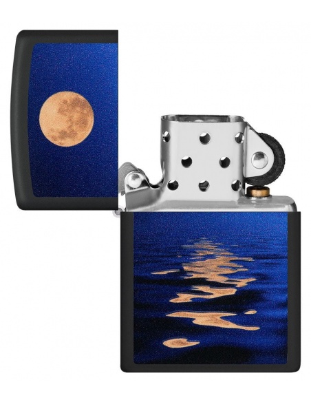 Zippo 49810 Black Light Full Moon and Sea öngyújtó