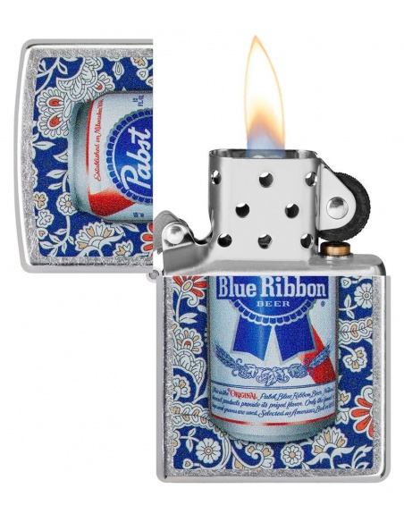 Zippo 49821 Pabst Blue Ribbon Floral Can öngyújtó