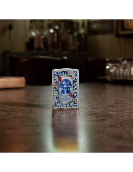 Zippo 49821 Pabst Blue Ribbon Floral Can öngyújtó