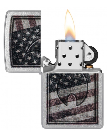 Zippo 48180 American Flag and Zippo Flame öngyújtó