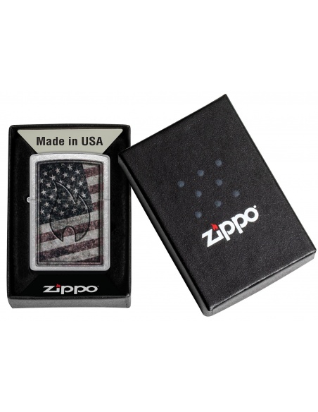 Zippo 48180 American Flag and Zippo Flame öngyújtó