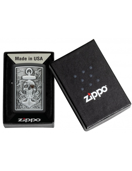 Zippo 48122 Skull Anchor with Eye Patch öngyújtó