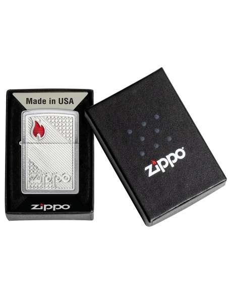 Zippo 48126 Zippo Logo and Flame on Tiles öngyújtó