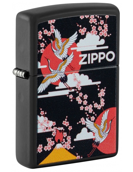 Zippo 48182 Kimono - Peaceful Cherry Blossoms and Cranes öngyújtó