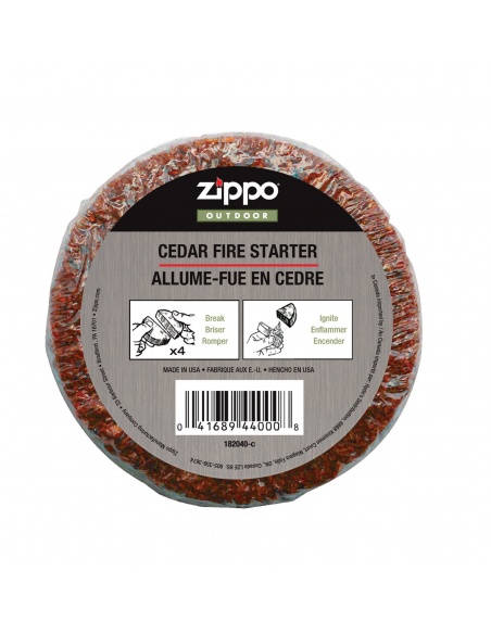 Préselt fűrészpor és viasz Zippo Cedar Fire Starter 122202