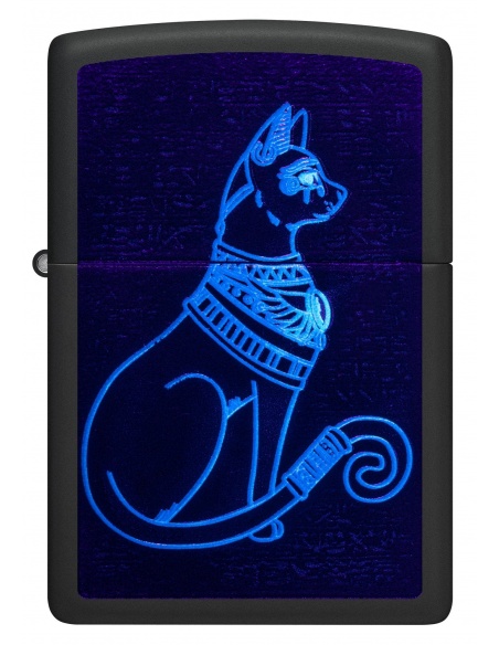 Zippo 48582 Mystical Egyptian Cat Black Light öngyújtó