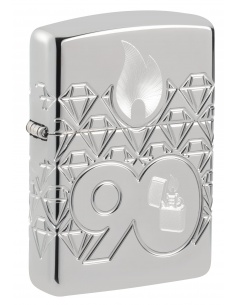 Zippo 48461 90th Anniversary Armor Sterling Silver Collectible öngyújtó