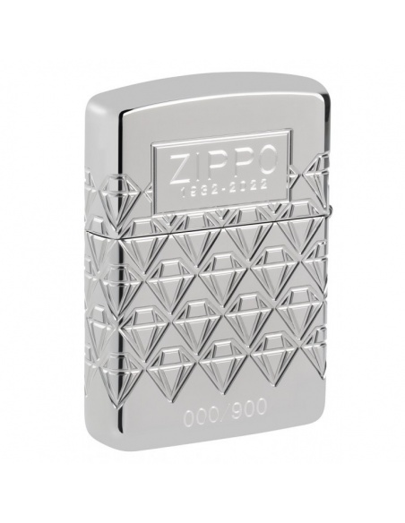 Zippo 48461 90th Anniversary Armor Sterling Silver Collectible öngyújtó