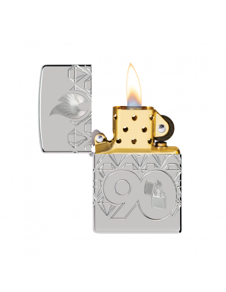 Zippo 48461 90th Anniversary Armor Sterling Silver Collectible öngyújtó