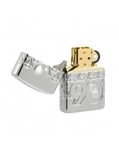 Zippo 48461 90th Anniversary Armor Sterling Silver Collectible öngyújtó