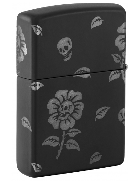 Zippo 48931 Blooming Flowers and Skull öngyújtó