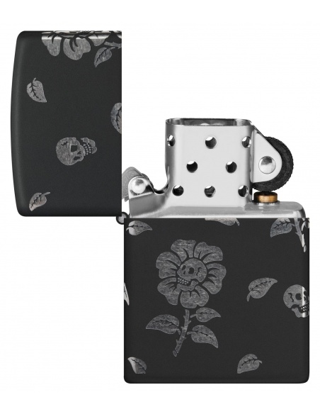 Zippo 48931 Blooming Flowers and Skull öngyújtó