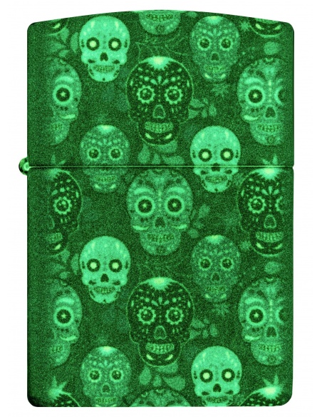 Zippo 46017 Sugar Skull - Glow-in-the-Dark öngyújtó