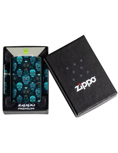 Zippo 46017 Sugar Skull - Glow-in-the-Dark öngyújtó