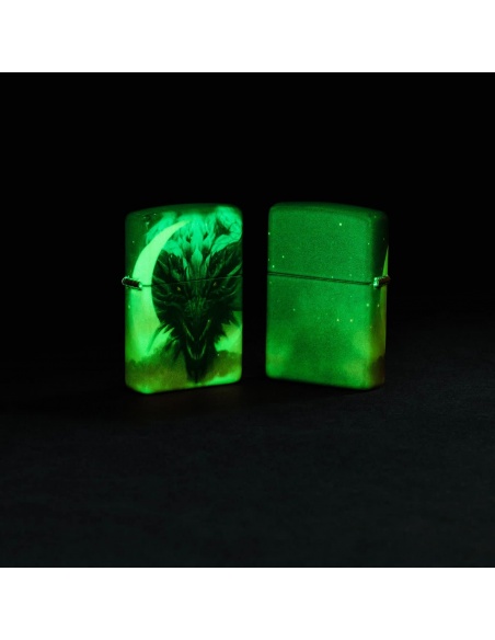 Zippo 48934 Fierce Dragon and Moon - Glow-in-the-Dark öngyújtó