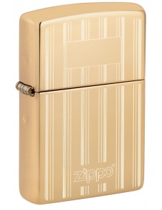 Zippo 46011 Pinstripes and Logo öngyújtó