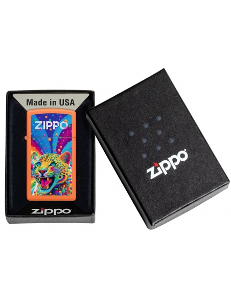 Zippo 46018 Pop-art Leopard Slim öngyújtó