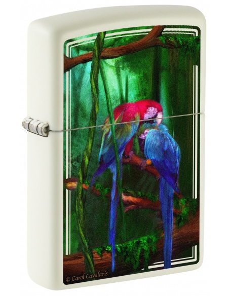 Zippo 48972 Carol Cavalaris Ara Parrots - Glow-in-the-Dark öngyújtó