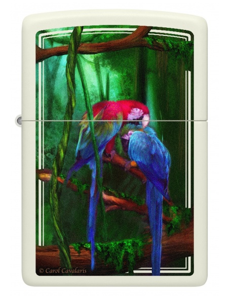 Zippo 48972 Carol Cavalaris Ara Parrots - Glow-in-the-Dark öngyújtó