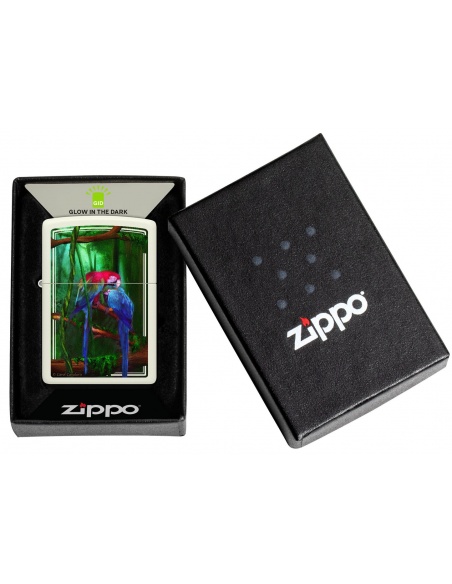 Zippo 48972 Carol Cavalaris Ara Parrots - Glow-in-the-Dark öngyújtó