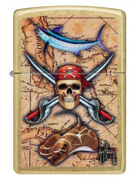 Zippo 48966 Guy Harvey Pirate's Treasure Map öngyújtó