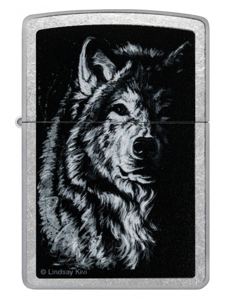 Zippo 46149 Lindsay Kivi - Shadow Wolf öngyújtó