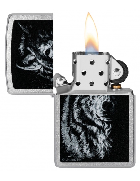 Zippo 46149 Lindsay Kivi - Shadow Wolf öngyújtó