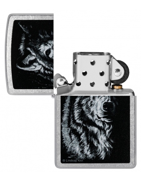 Zippo 46149 Lindsay Kivi - Shadow Wolf öngyújtó