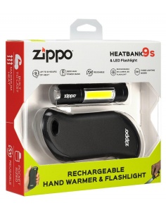 Zippo HeatBank 9s USB újratölthető kézmelegítő és újratölthető zseblámpa 40624